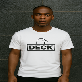 DECK Printed White Tshirt