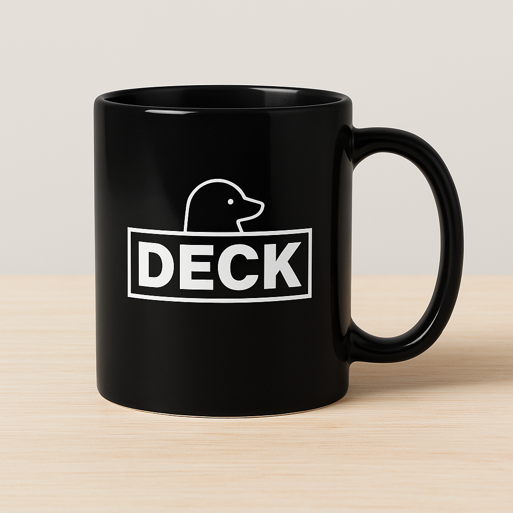 DECK Signature Mug – Black Edition